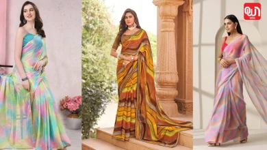 Multicolor Chiffon Saree