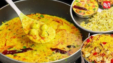 Gujarati Kadhi Khichdi Recipe