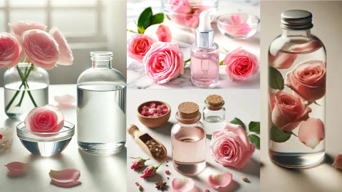 Rose and lemon water toner