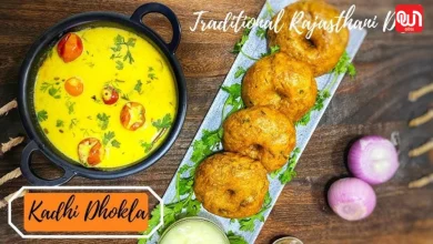 Rajasthani Kadhi Dhokla Recipe: