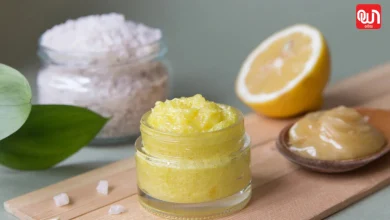 DIY lemon body scrub