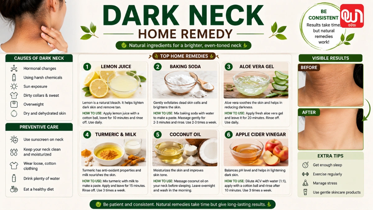 Dark Neck Home Remedy