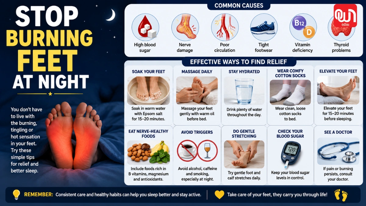 Stop Burning Feet at Night