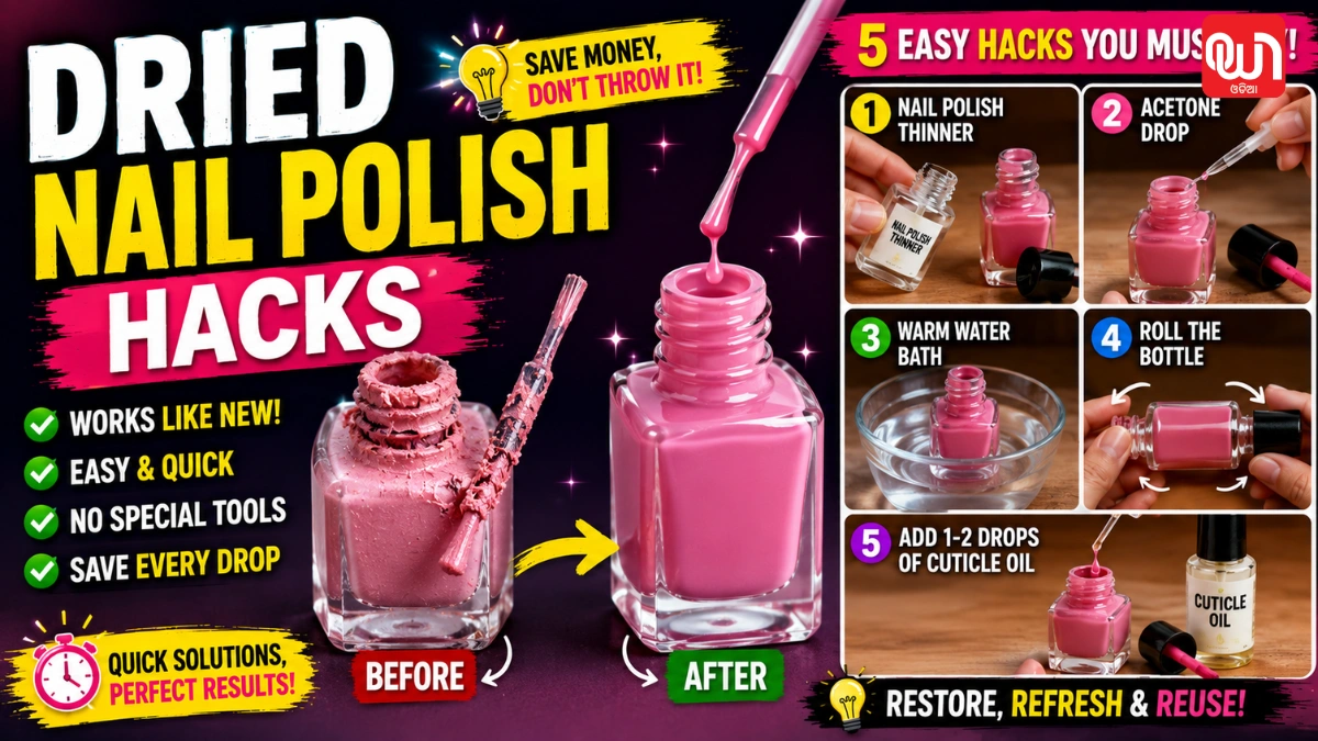 Dried Nail Polish Hacks