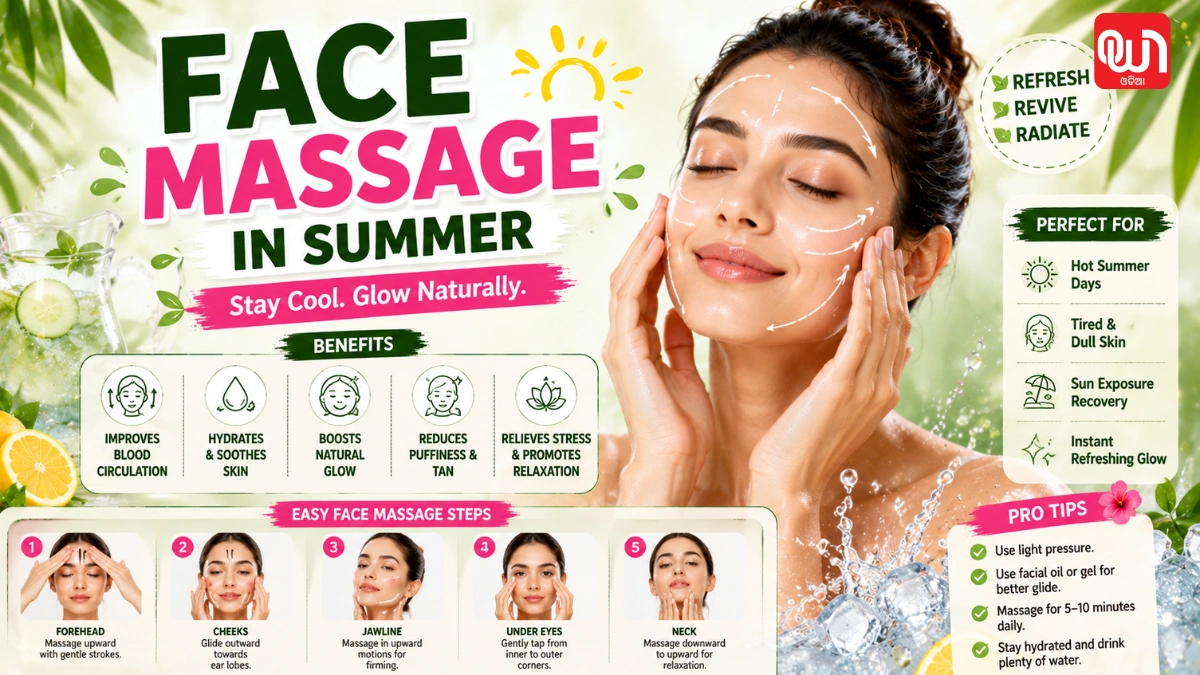 Face Massage in Summer
