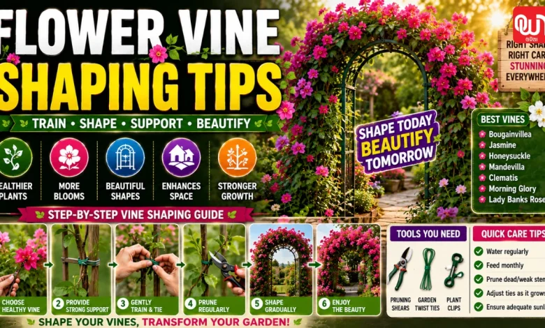 Flower Vine Shaping Tips