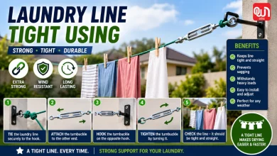Laundry Line Tight Using